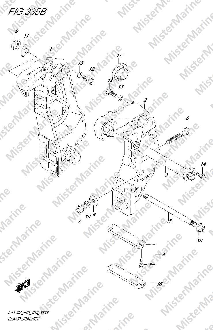 FIG.335B (2-C-2) CLAMP BRACKET