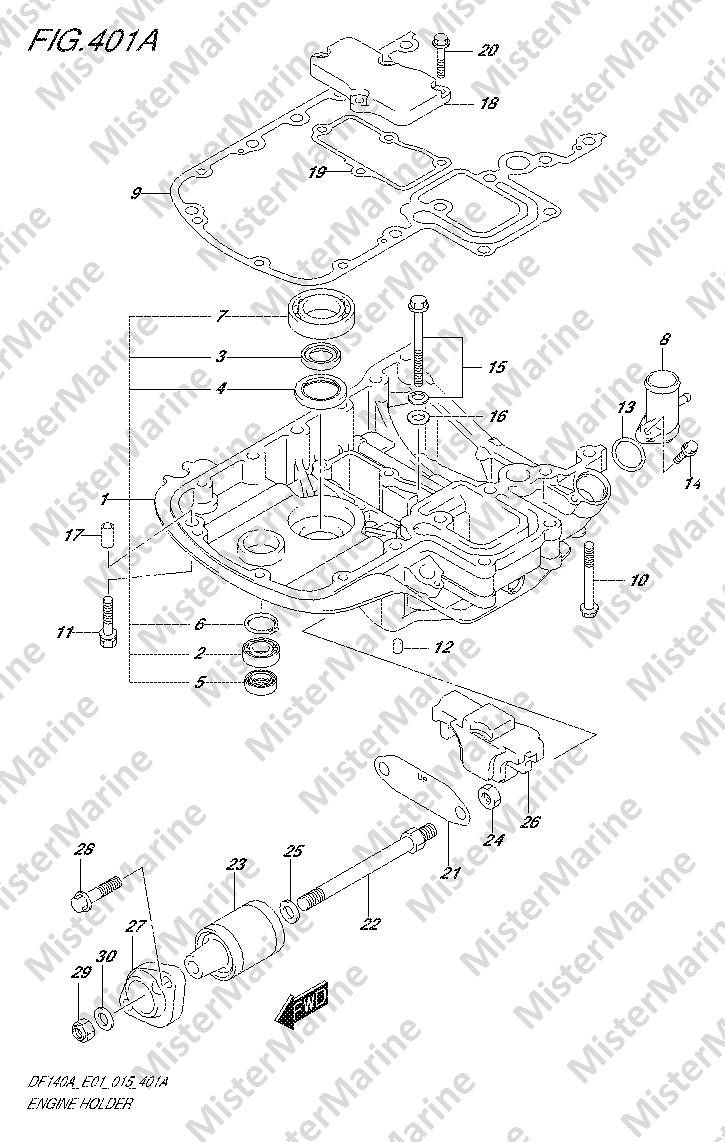 FIG.401A (2-F-3) ENGINE HOLDER