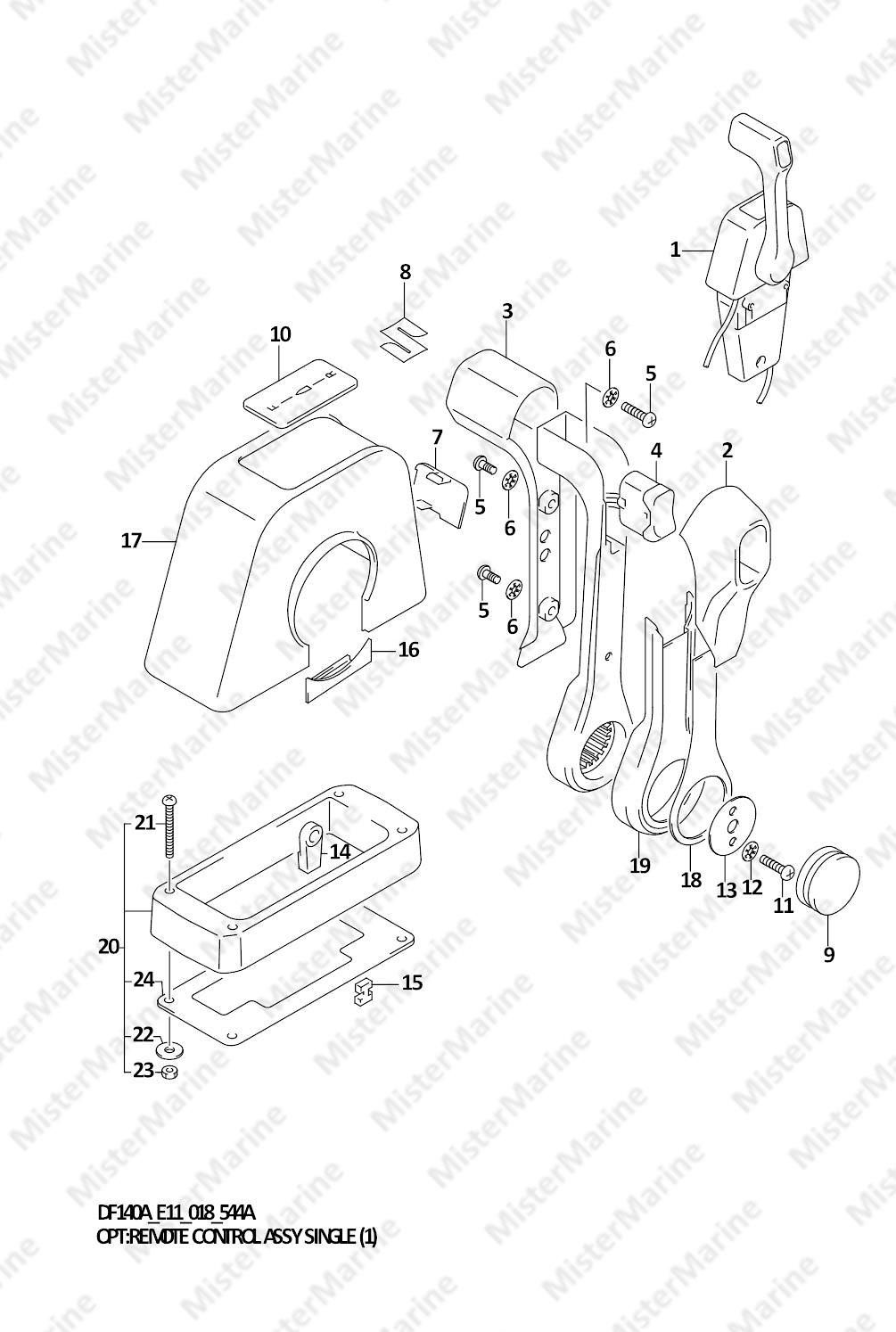 FIG.544A (1-L-10) OPT:REMOTE CONTROL ASSY SINGLE (1)