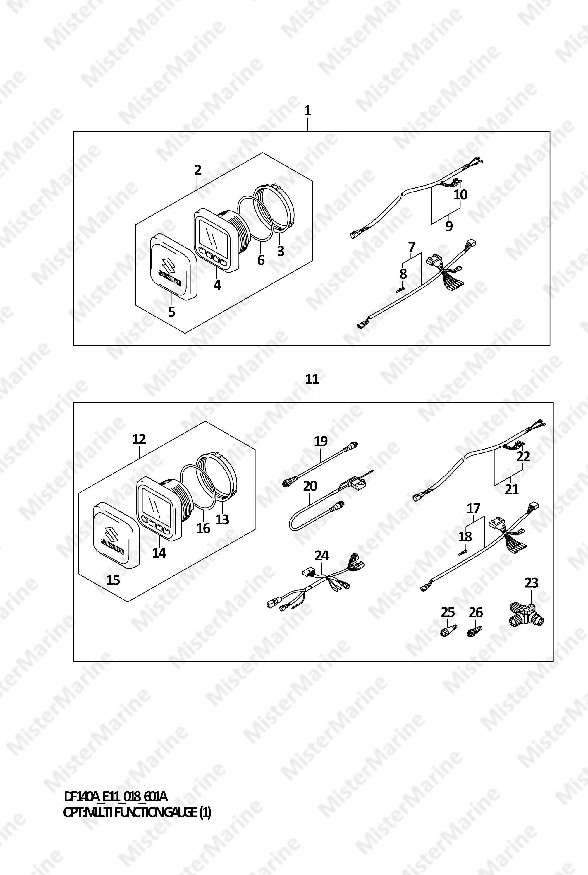 FIG.601A (2-B-4) OPT:MULTI FUNCTION GAUGE (1)