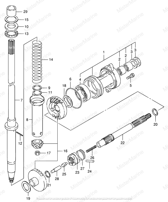 ALBERO TRASMISSIONE 1999-2010 (escluso 2005 matr 510001-510209)