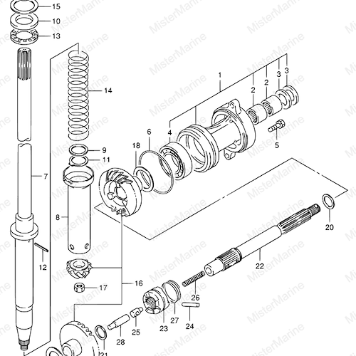ALBERO TRASMISSIONE 1999-2010 (escluso 2005 matr 510001-510209)