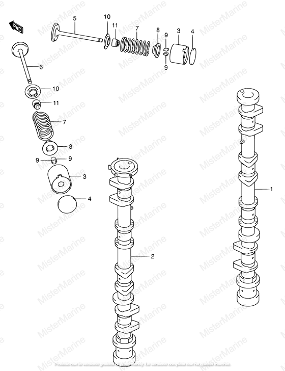 FIG.9 (1-B-10) ALBERO A CAMME