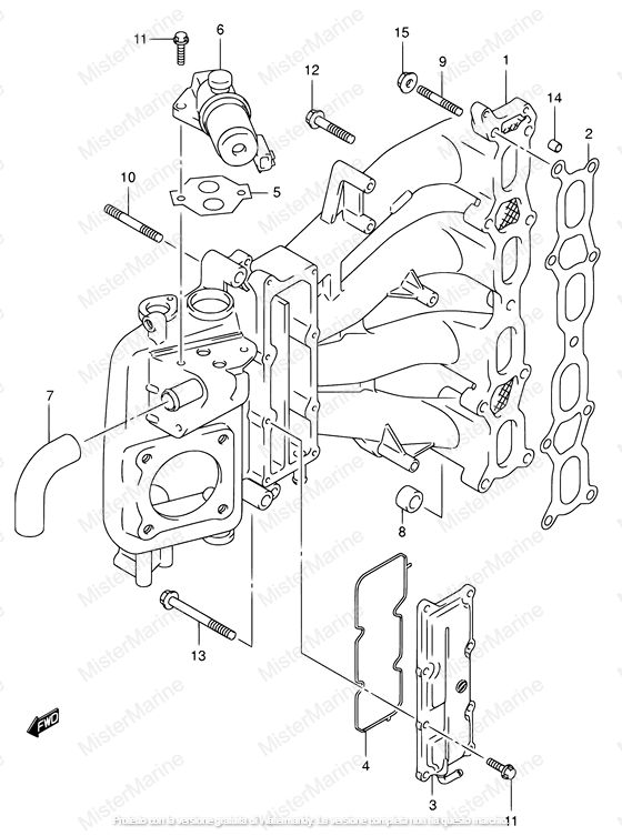 FIG.13 (1-C-4) COLLETTORE ASPIRAZIONE