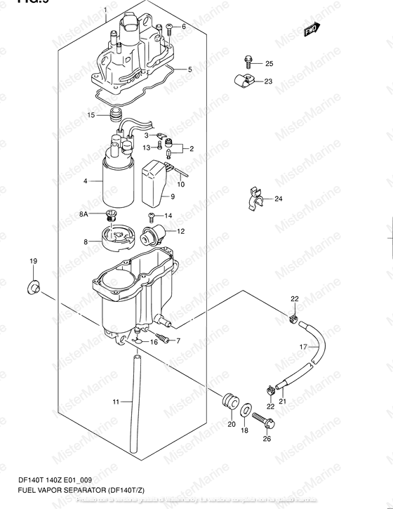 FIG.15 (1-C-6) SEPARATORE VAPORI