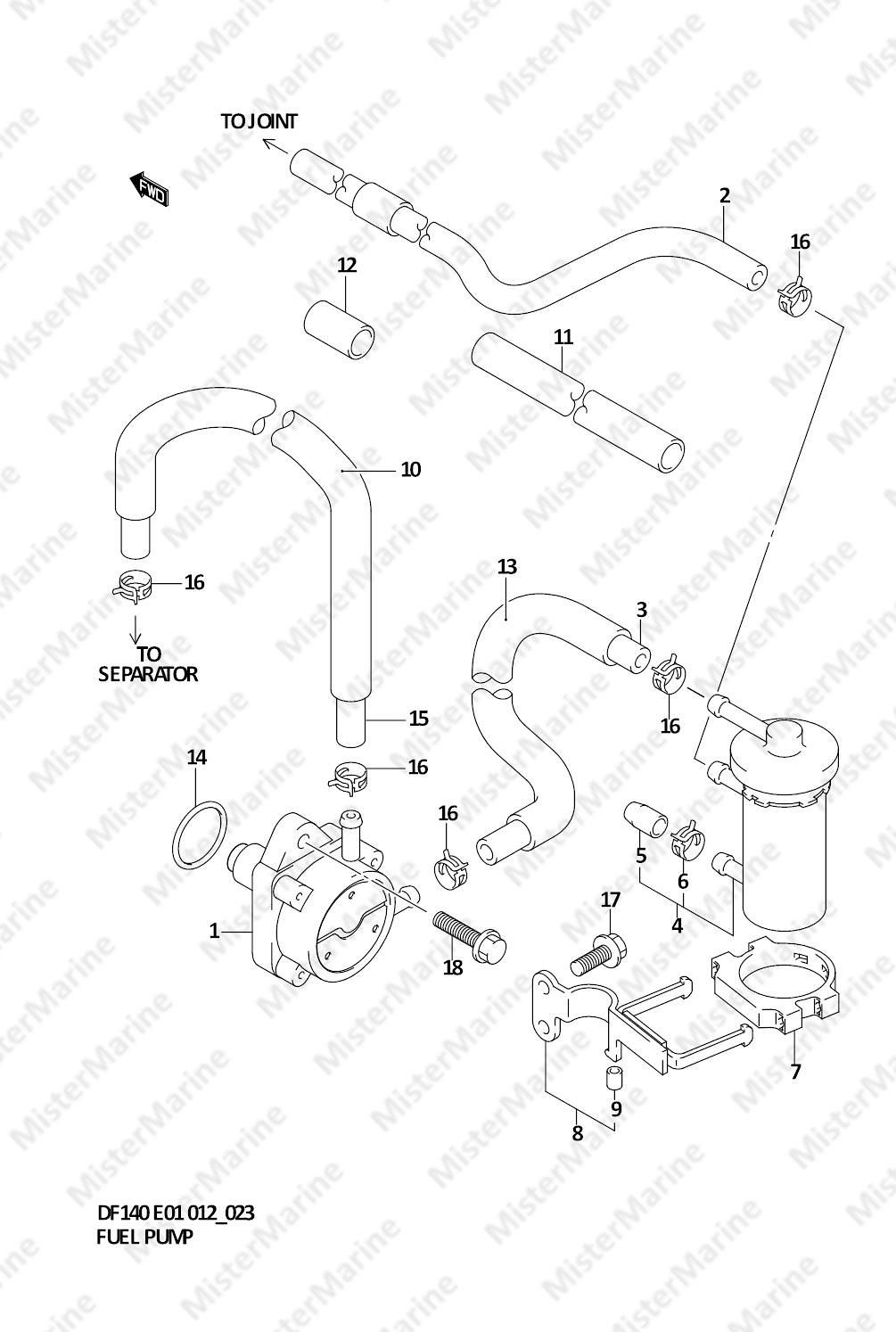 FIG.23 (1-C-14) POMPA CARBURANTE 2006 (MATR - 682149) - 2010 