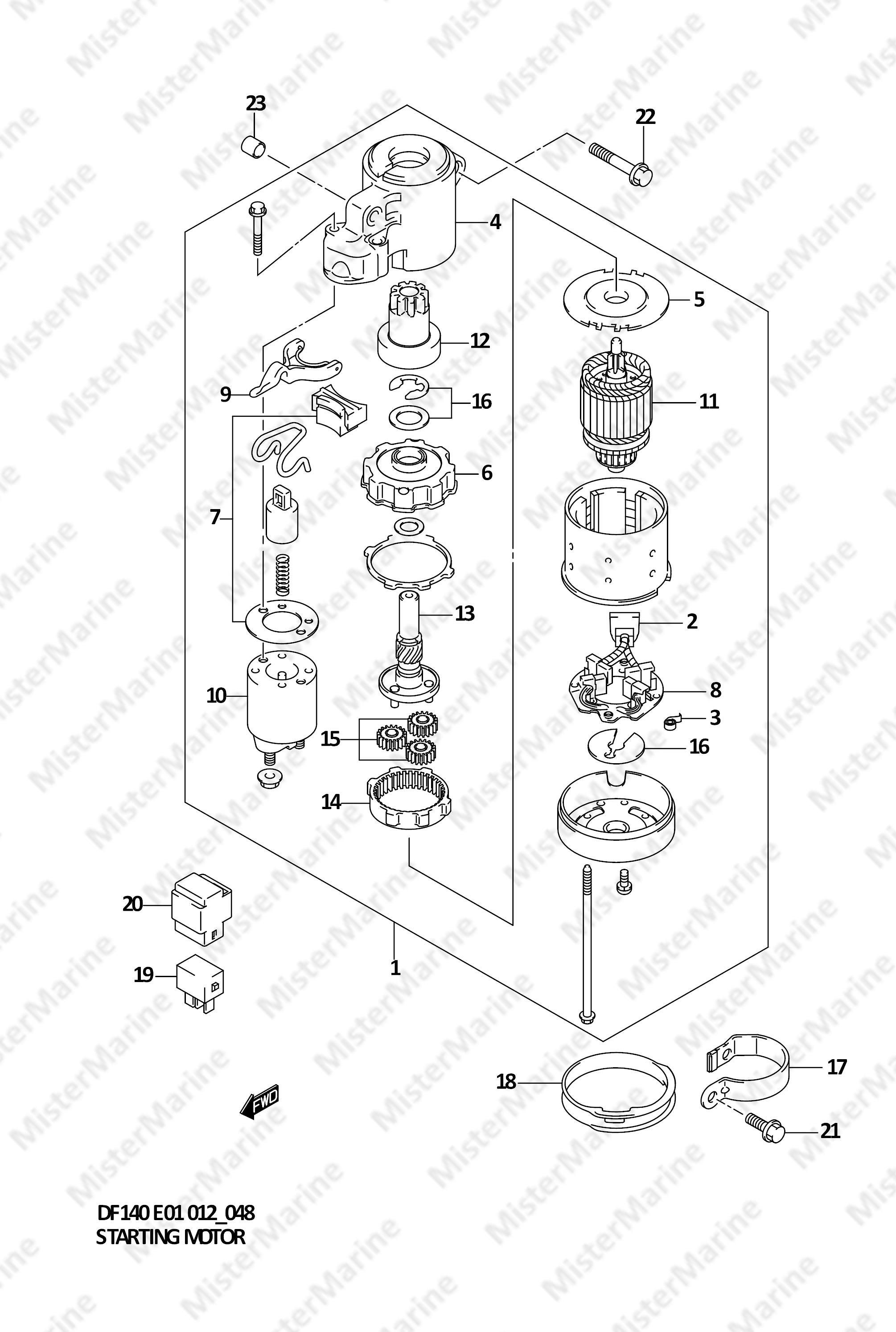 FIG.48 (1-F-5) MOTORINO AVVIAMENTO