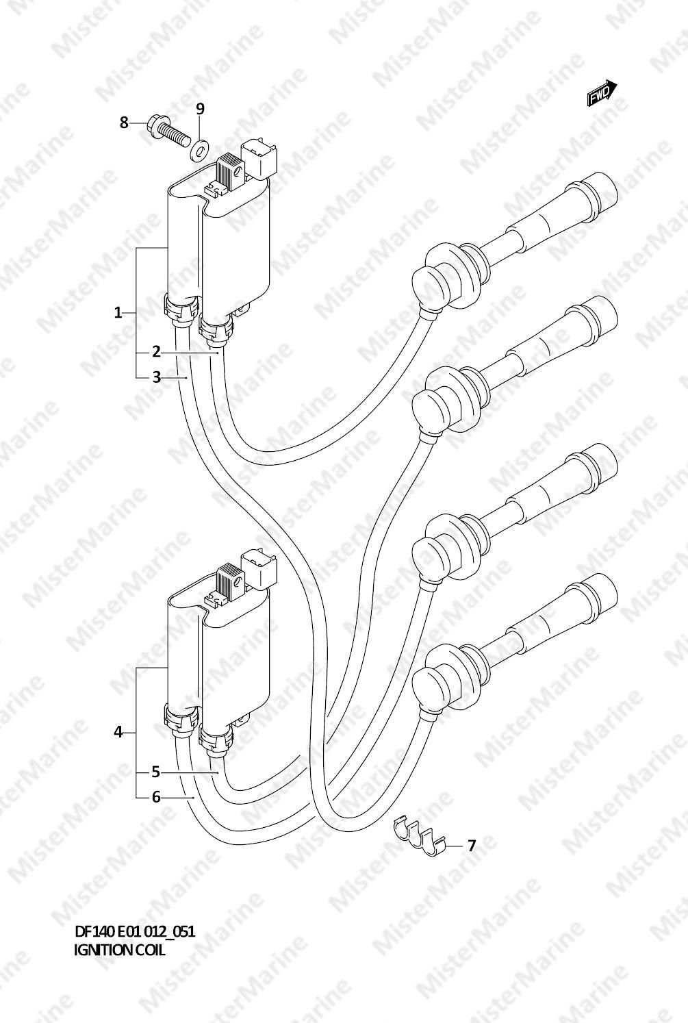 FIG.51 (1-F-8) BOBINA ACCENSIONE