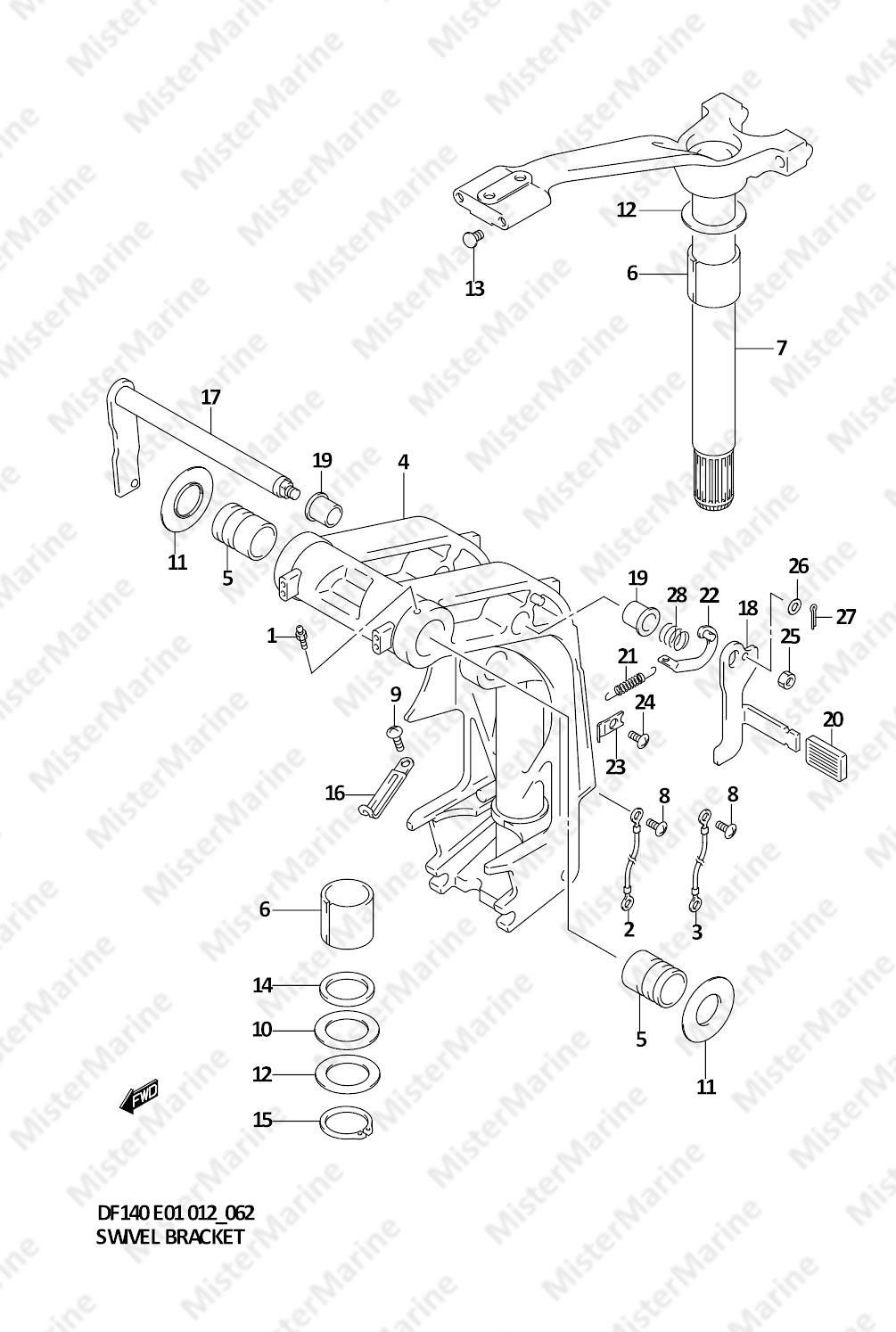 FIG.62 (1-G-5) SUPPORTO MOTORE GIREVOLE