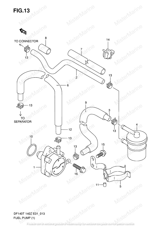 FIG.23 (1-C-14) POMPA CARBURANTE 2002-2006 (MATR - 682142)