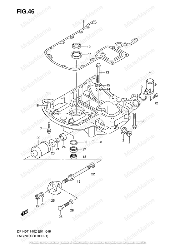 FIG. 65 SUPPORTO MOTORE 2002-2006 (MATR-682148)