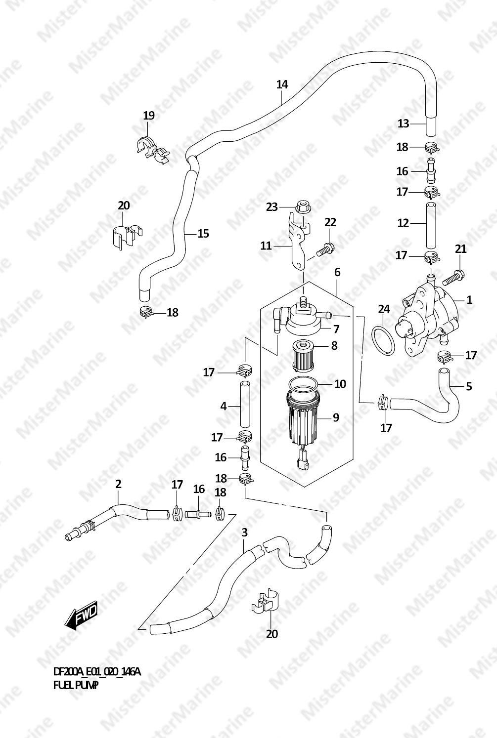FIG.146A (1-C-14) FUEL PUMP (E01)