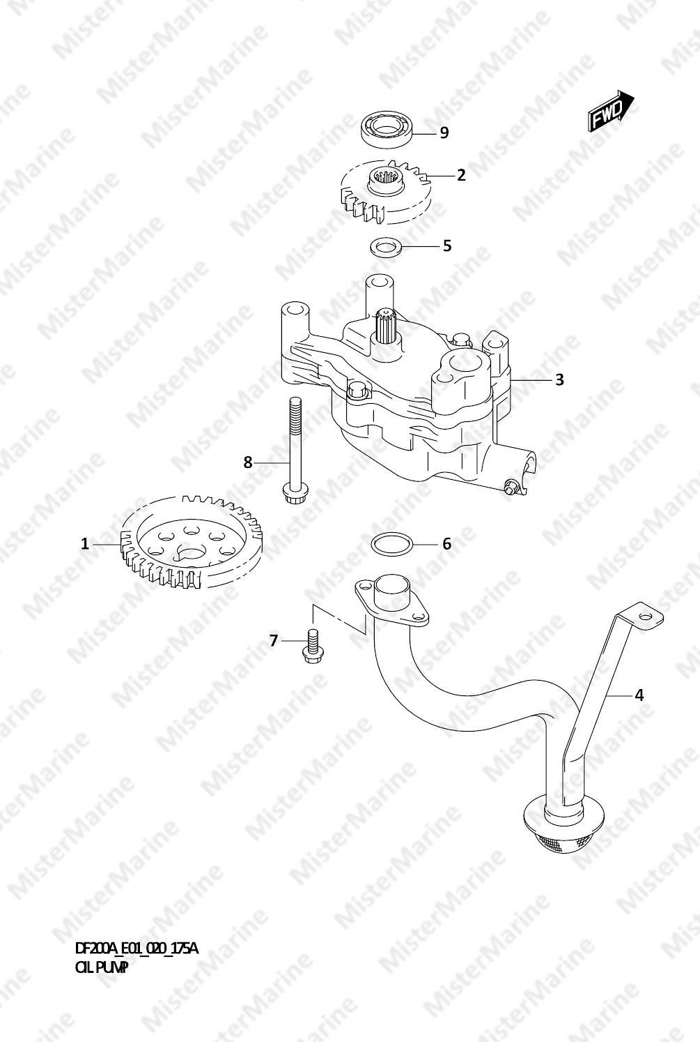 FIG.175A (1-D-10) OIL PUMP