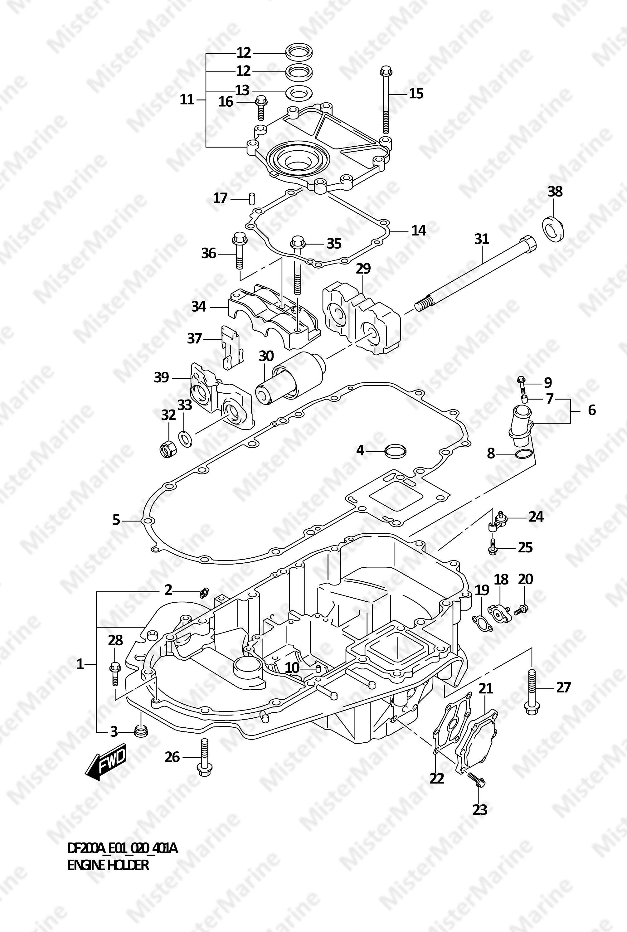 FIG.401A (1-G-6) ENGINE HOLDER
