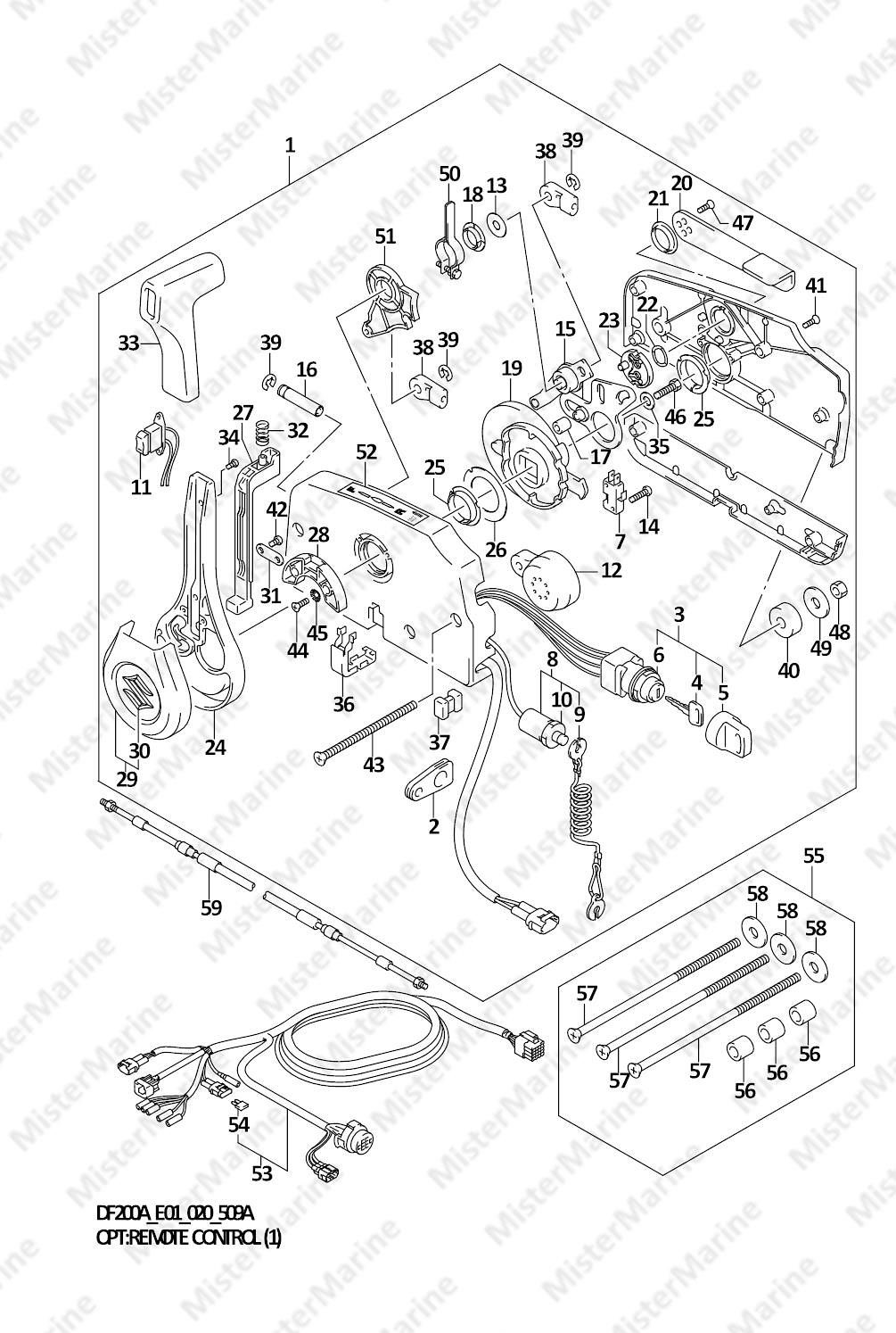FIG.509A (1-I-6) OPT:REMOTE CONTROL (1) (N/KEY LESS START)