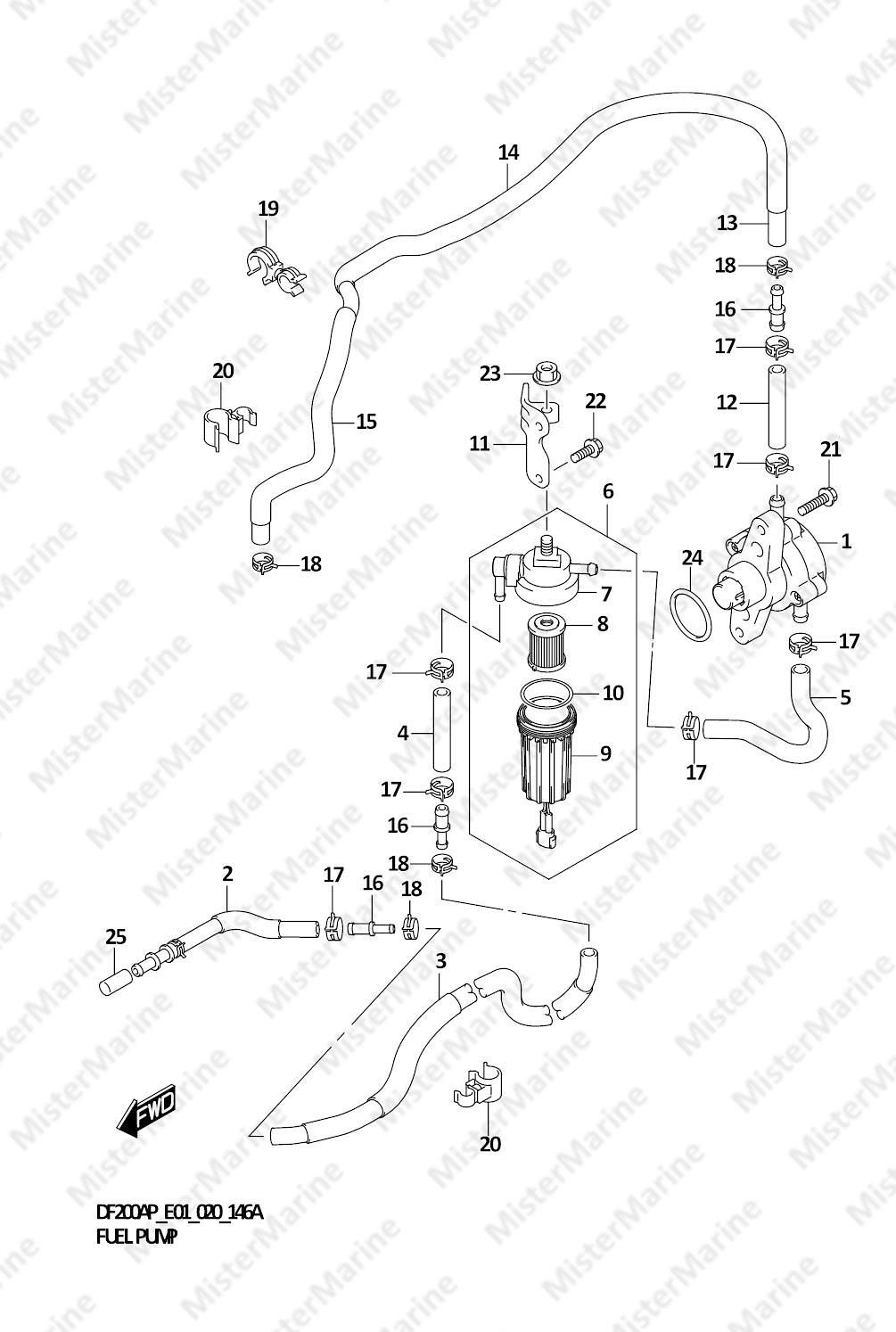 FIG.146A (1-C-8) FUEL PUMP (E01)
