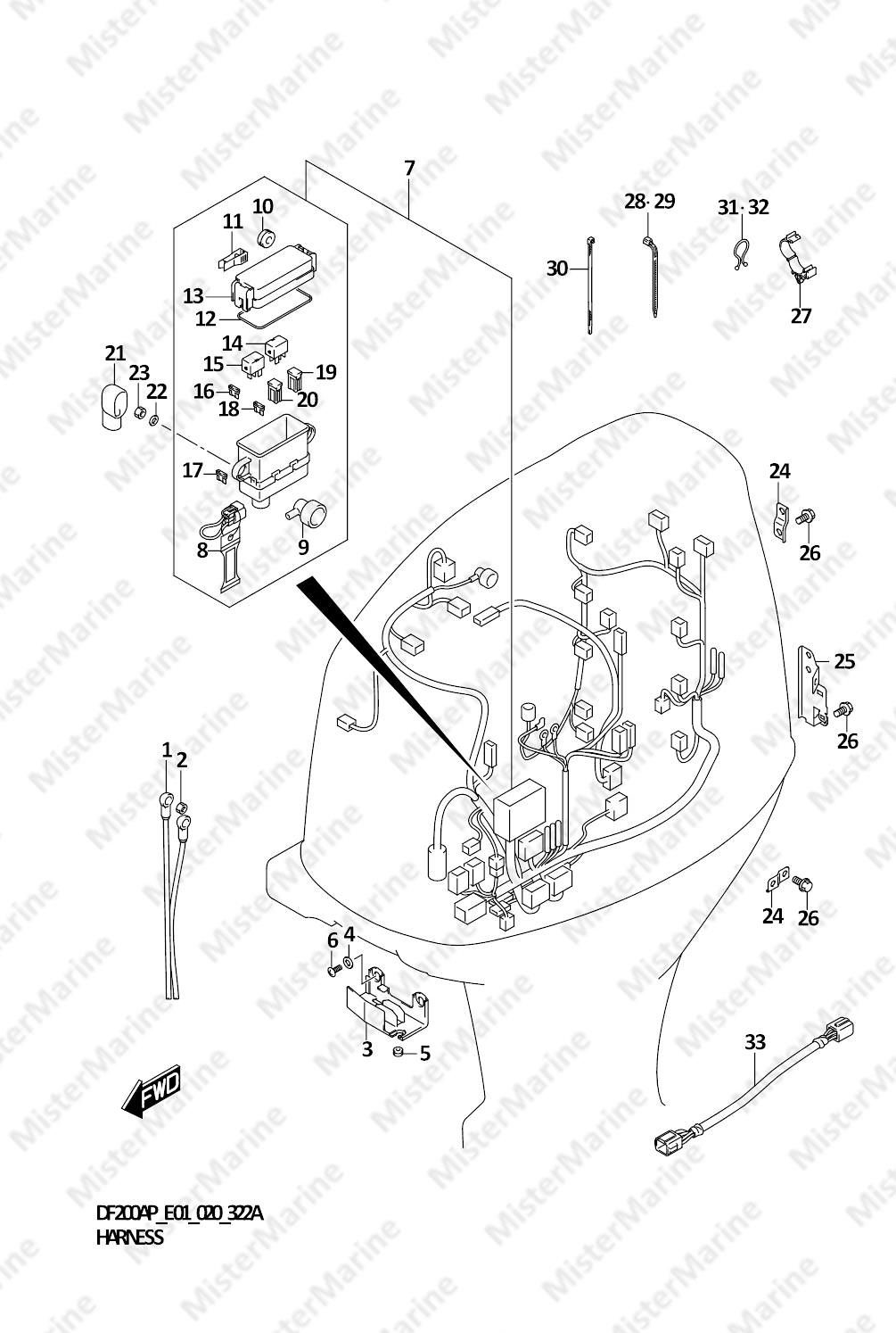 FIG.322A (1-E-11) HARNESS