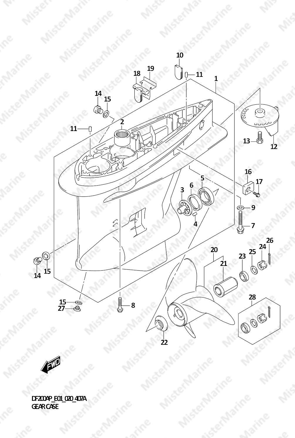 FIG.407A (1-G-3) GEAR CASE