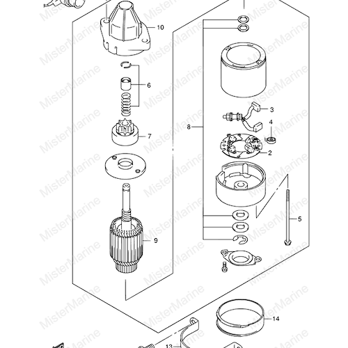 MOTORINO AVVIAMENTO MY01-04
