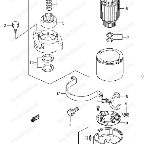 MOTORINO AVVIAMENTO MY99-00
