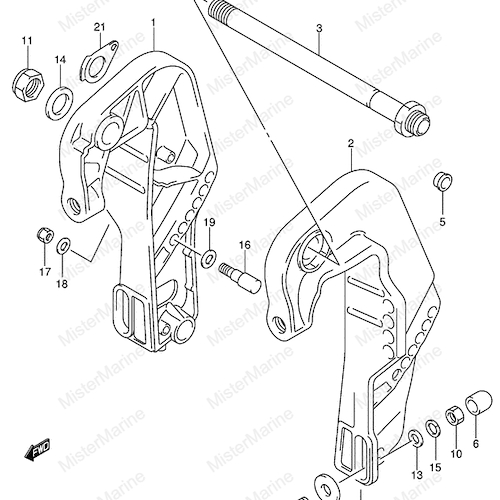 STAFFA SUPPORTO MOTORE MY01-10