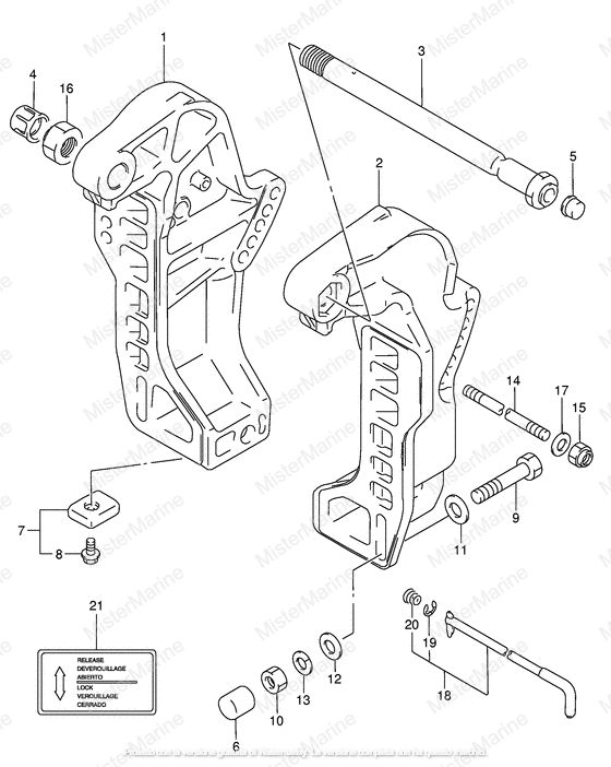 STAFFA SUPPORTO MOTORE MY99-00