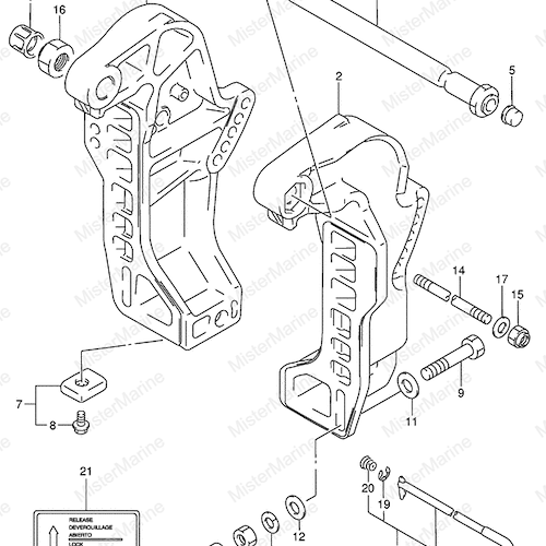 STAFFA SUPPORTO MOTORE MY99-00