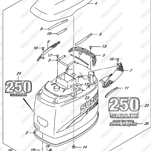CALANDRA DF250 MY04-09