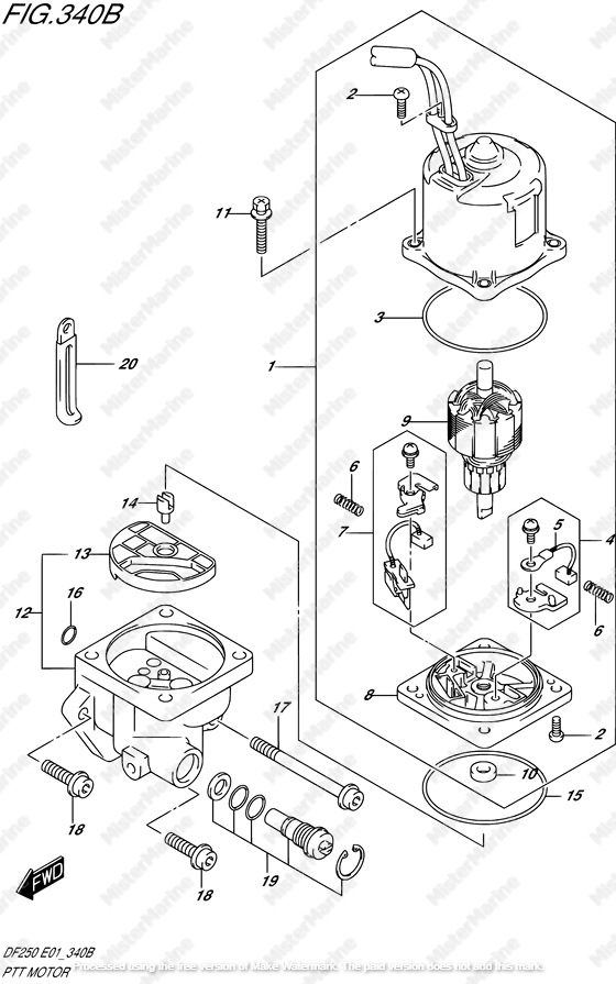 MOTORE ELEVATORE IDRAULICO DF200TL