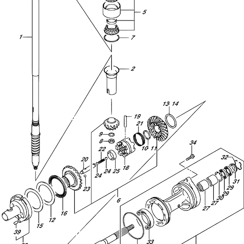 TRASMISSIONE DF200T-DF225T-DF250T