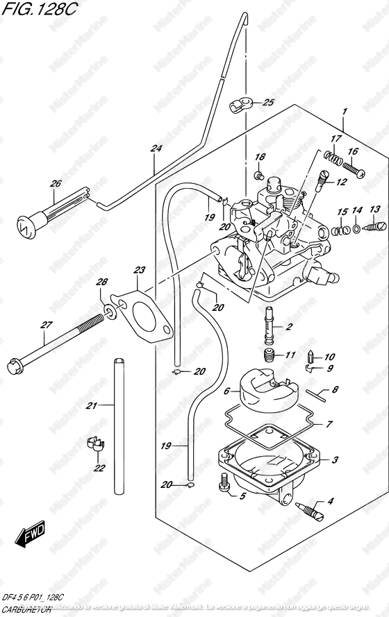 CARBURATORE DF4-DF5  MY05>    DF6  MY04>