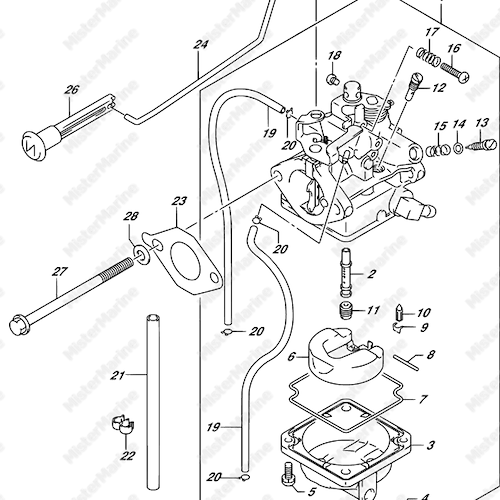 CARBURATORE DF4-DF5  MY05>    DF6  MY04>