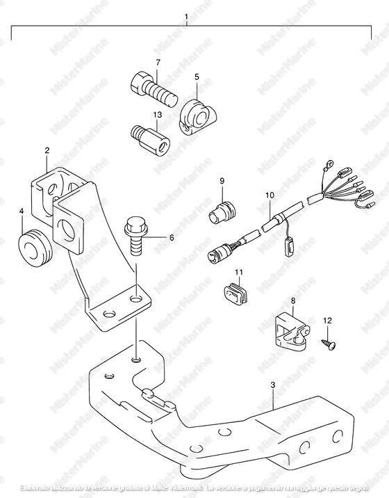 KIT SUPPORTO CAVO TELECOMANDO MY04
