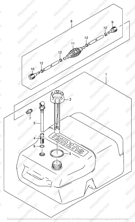SERBATOIO CARBURANTE IN RESINA 25L