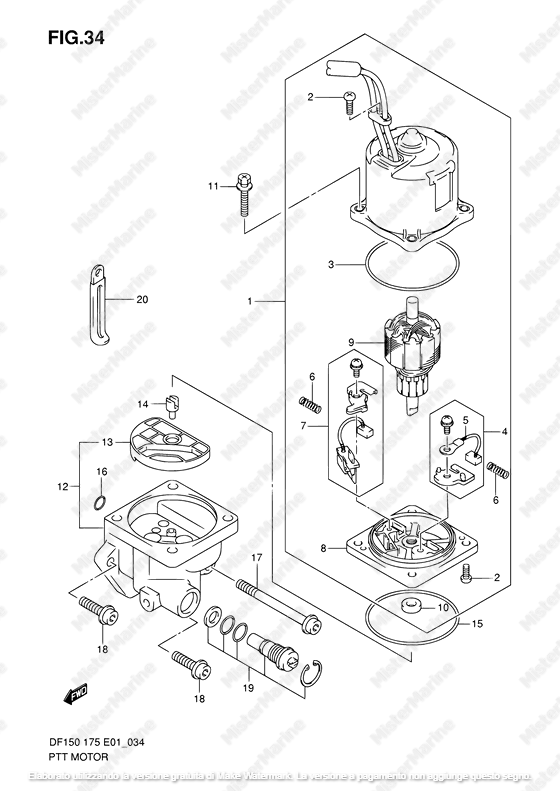 MOTORE ELEVATORE IDRAULICO 