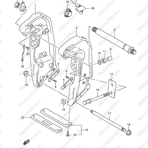 STAFFE SUPPORTO MOTORE 