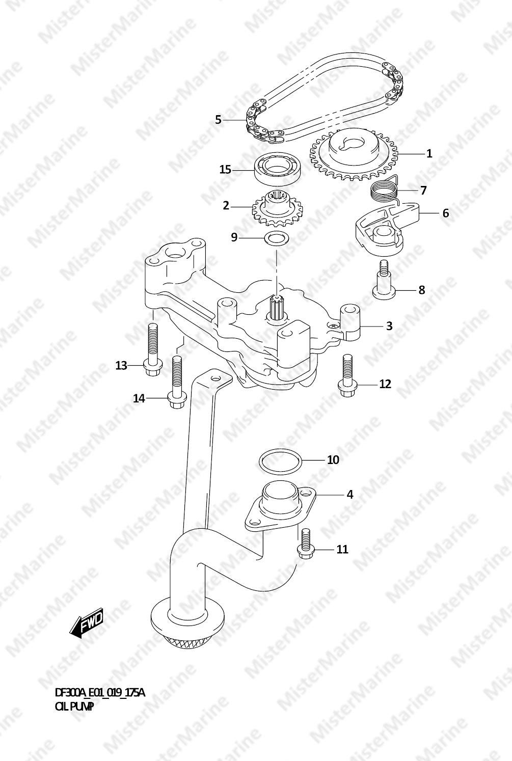 FIG.175A (1-D-2) OIL PUMP