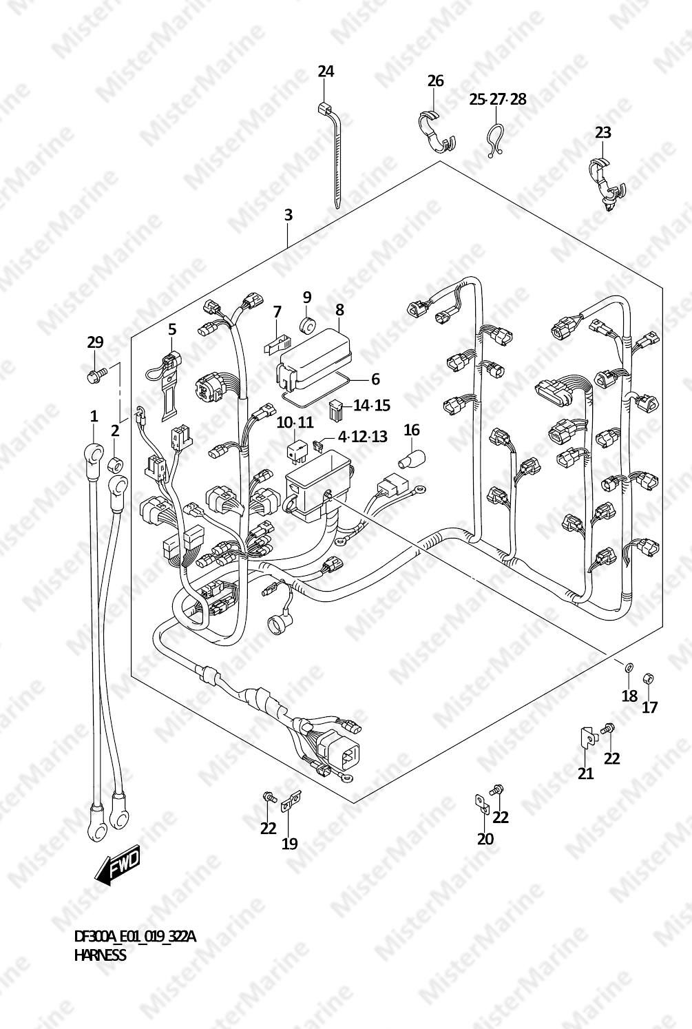 FIG.322A (1-D-13) HARNESS
