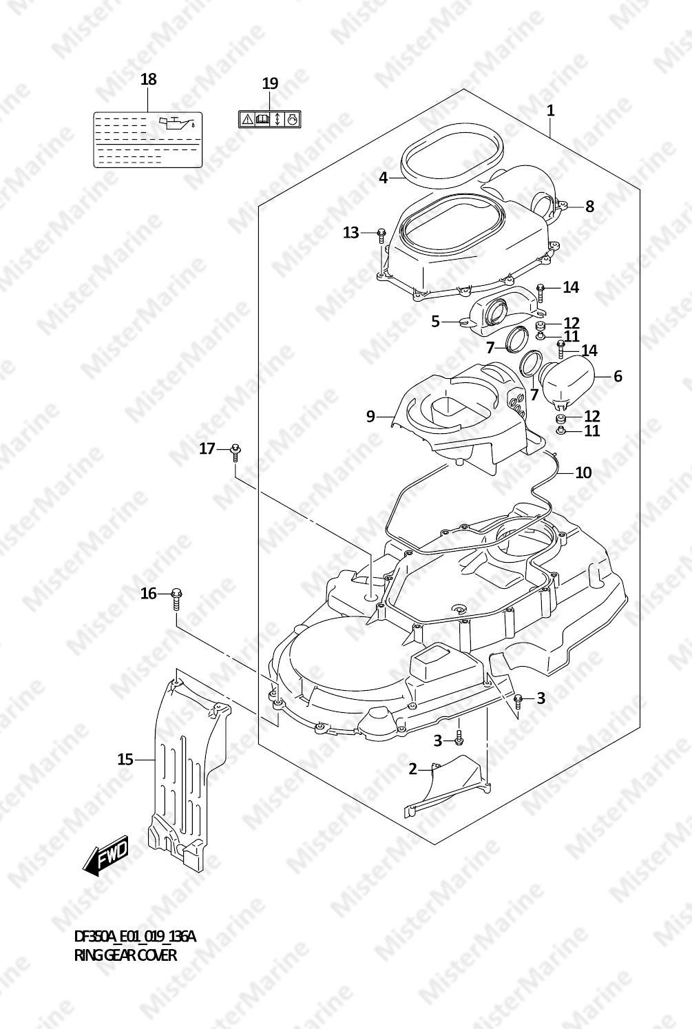 FIG.136A (1-B-14) RING GEAR COVER