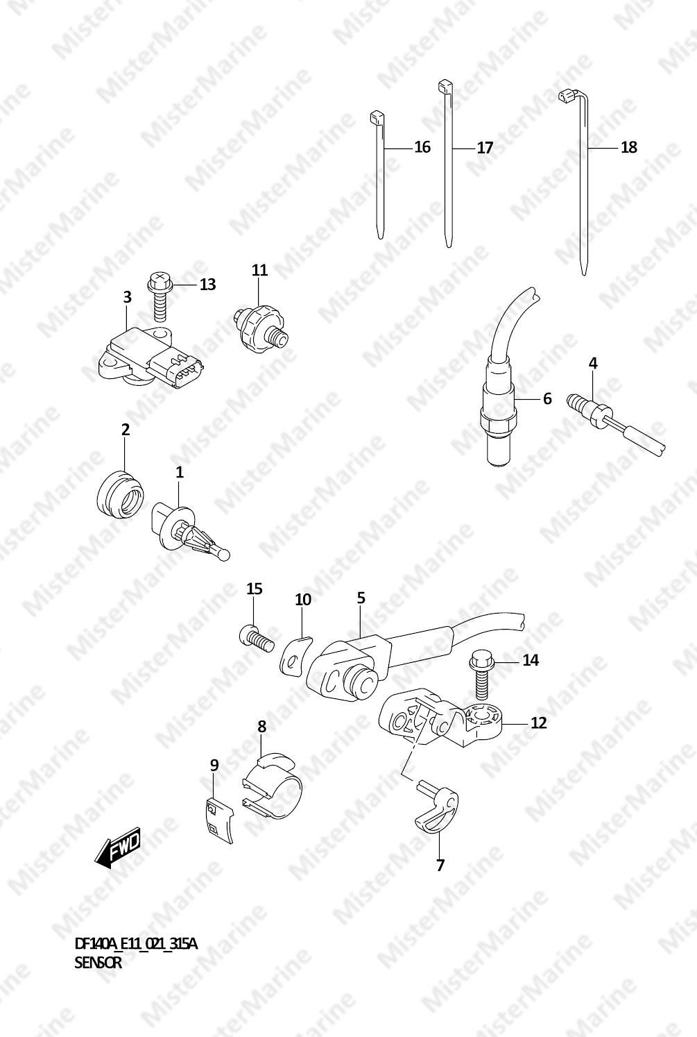 FIG.315A (1-E-6) SENSOR (DF100AT)