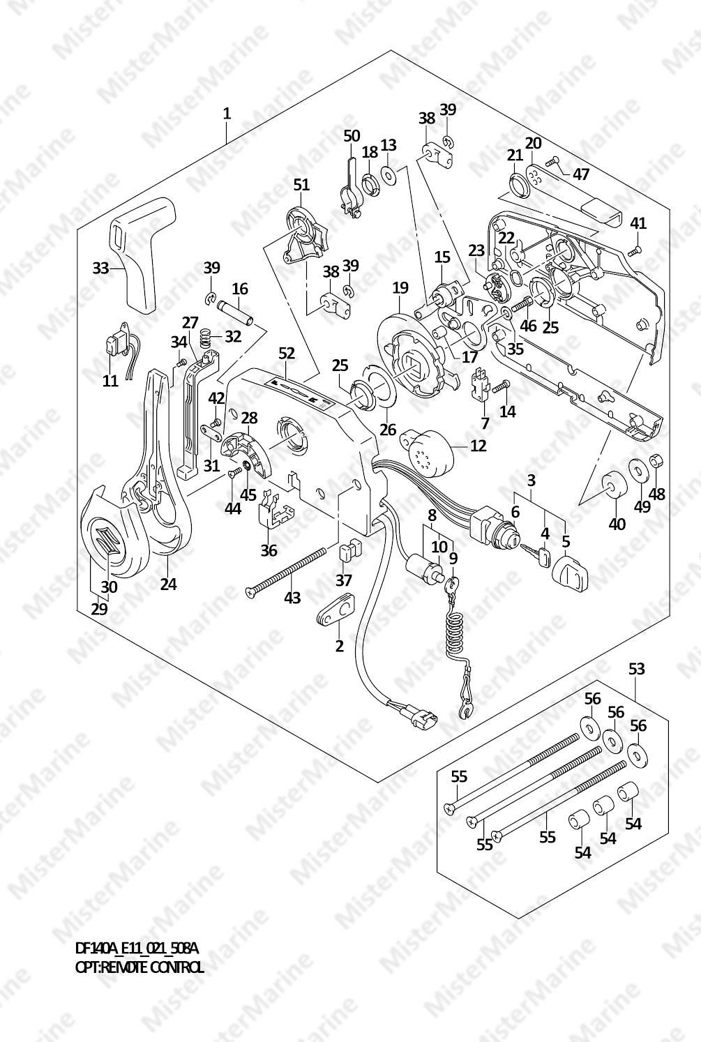 FIG.508A (1-K-7) OPT:REMOTE CONTROL (SEE NOTE)