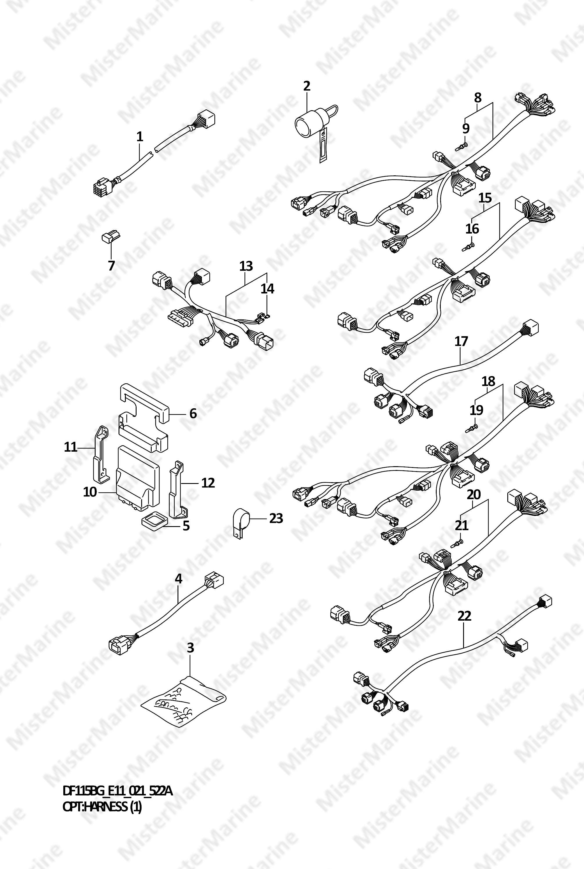 FIG.522A (1-F-9) OPT:HARNESS (1)