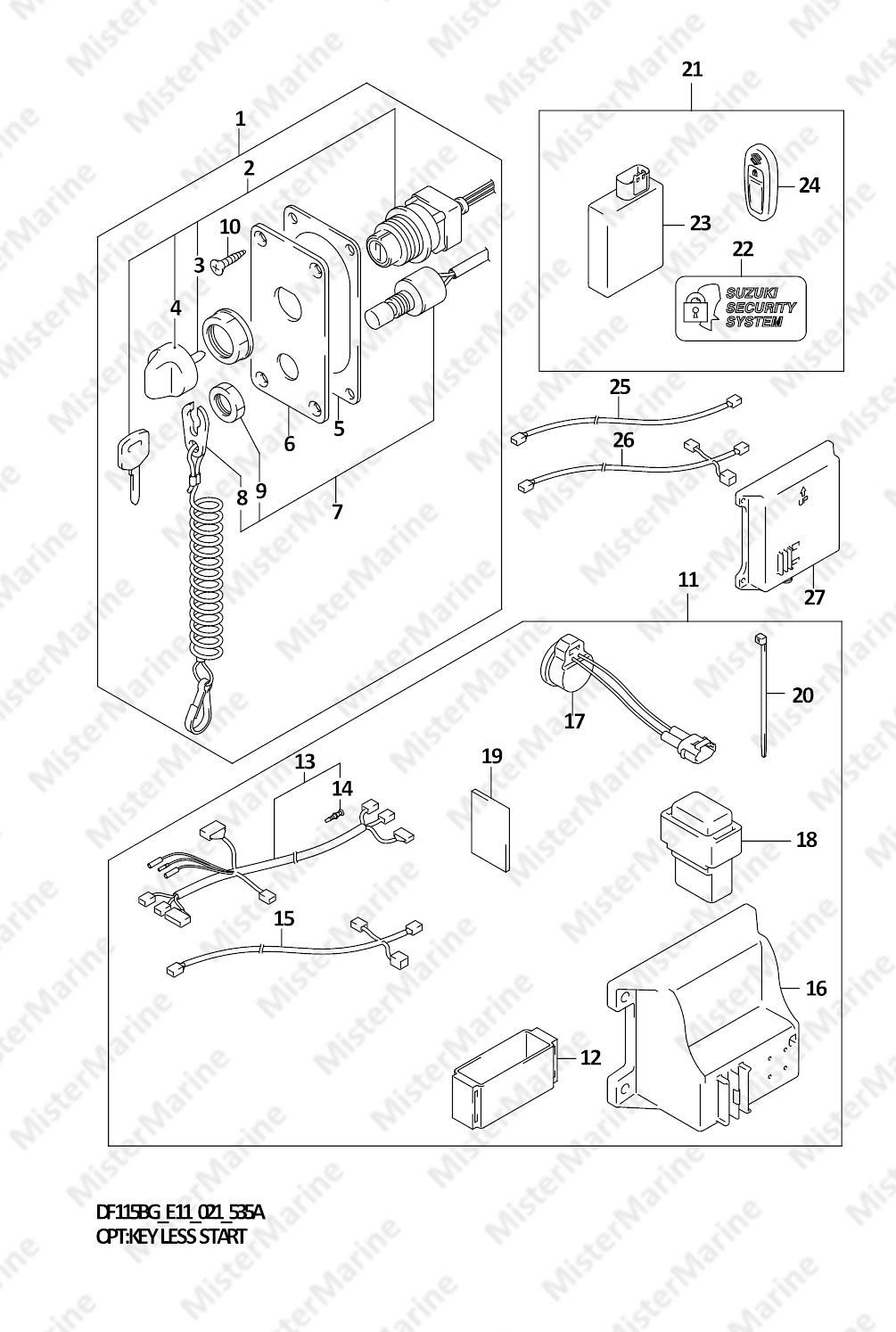 FIG.535A (1-F-13) OPT:KEY LESS START (E11)