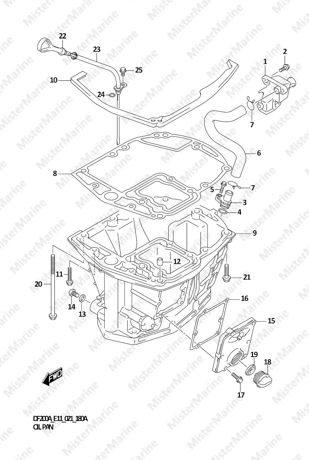 FIG.180A (1-D-8) OIL PAN