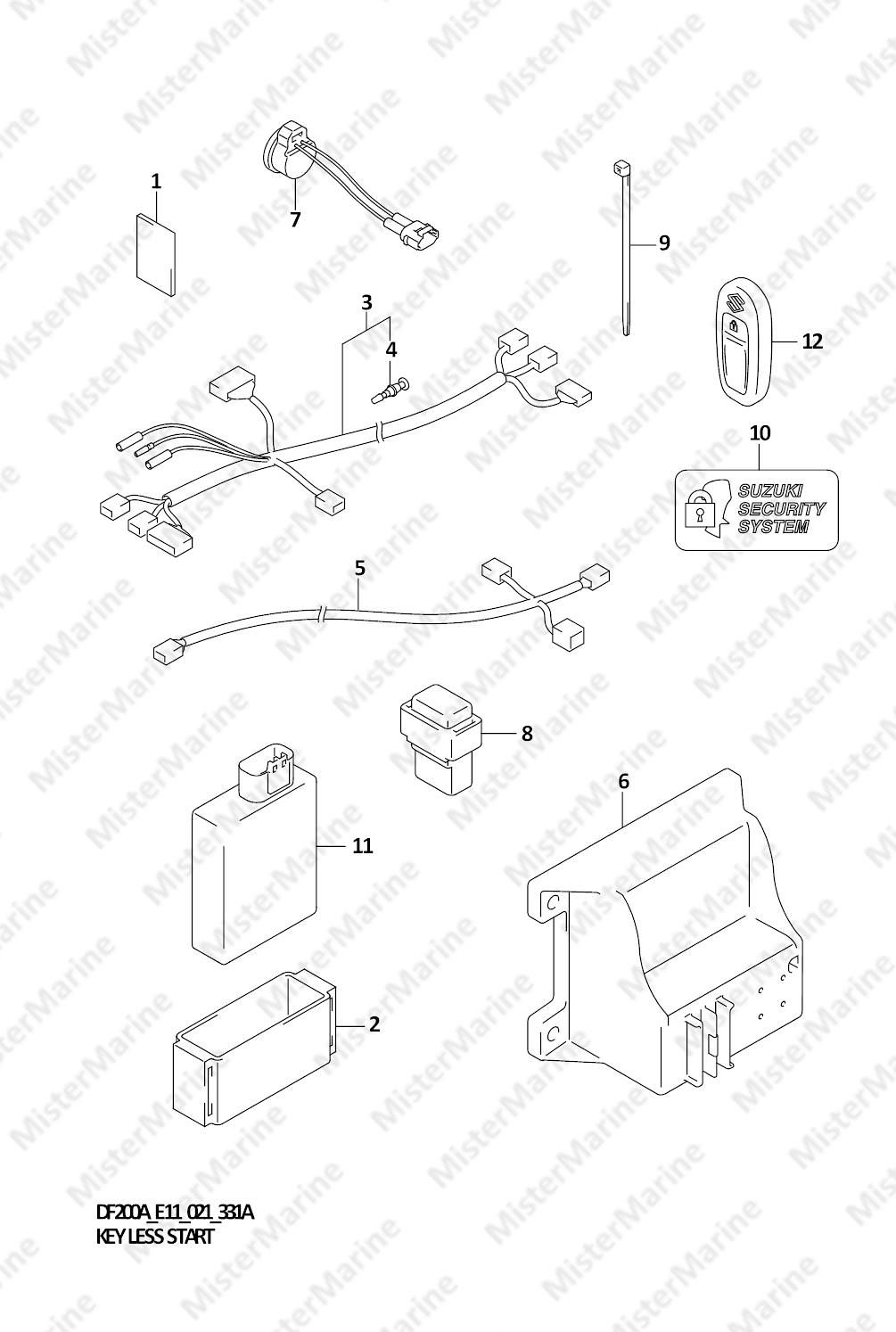 FIG.331A (1-F-2) KEY LESS START (SEE NOTE)