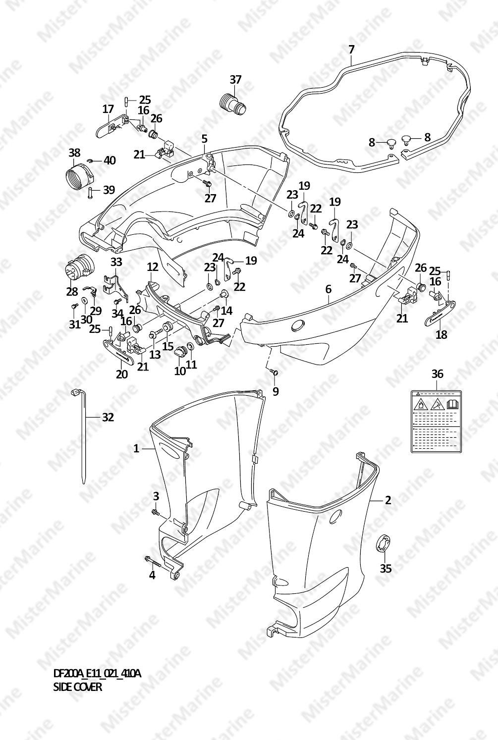 FIG.410A (1-G-11) SIDE COVER