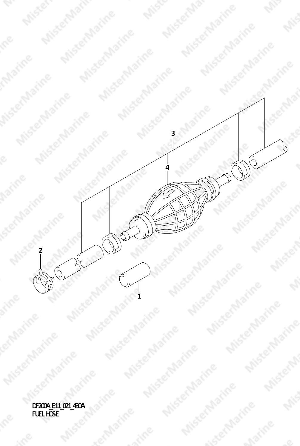 FIG.430A (1-H-9) FUEL HOSE