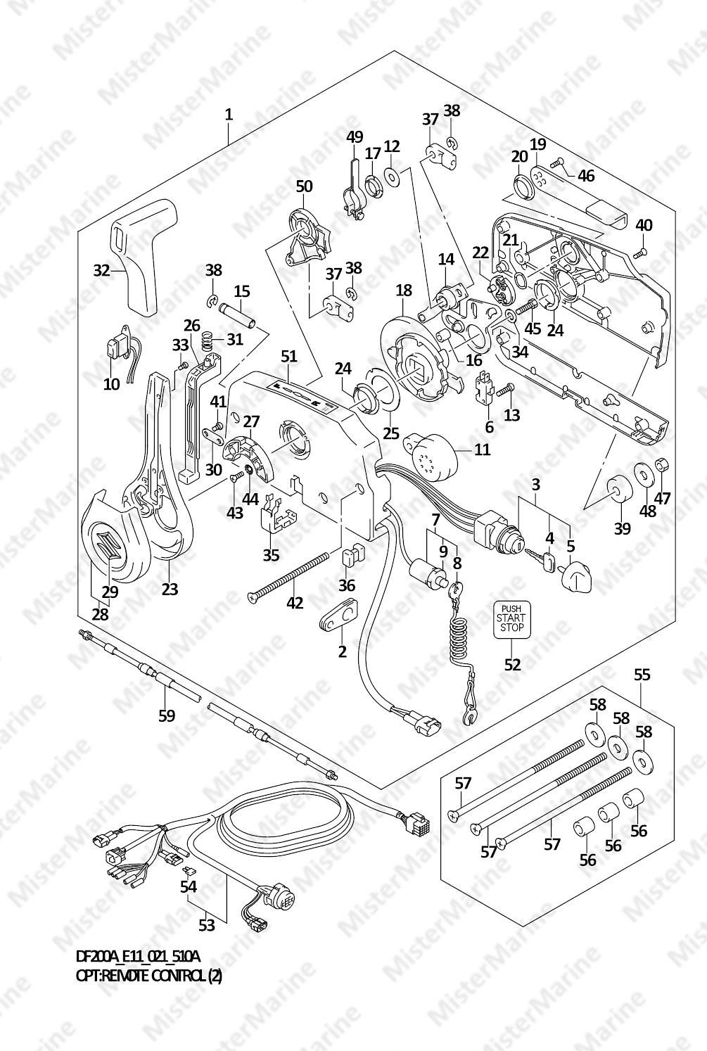 FIG.510A (1-I-2) OPT:REMOTE CONTROL (2) (SEE NOTE)