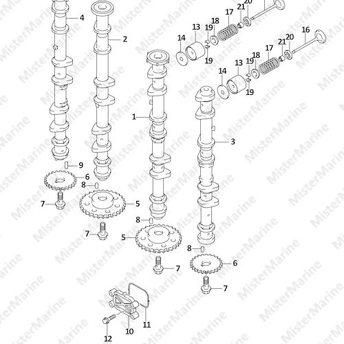 FIG.121A (1-C-2) CAMSHAFT (DF200T,DF200Z)
