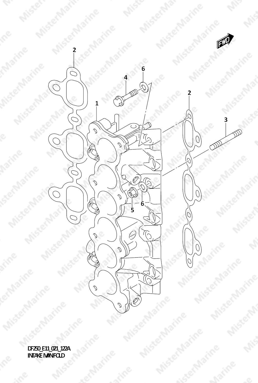 FIG.122A (1-C-10) INTAKE MANIFOLD